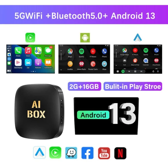 Car Video Adapter with Netflix & YouTube Support — Car Infotainment System, Auto Launcher