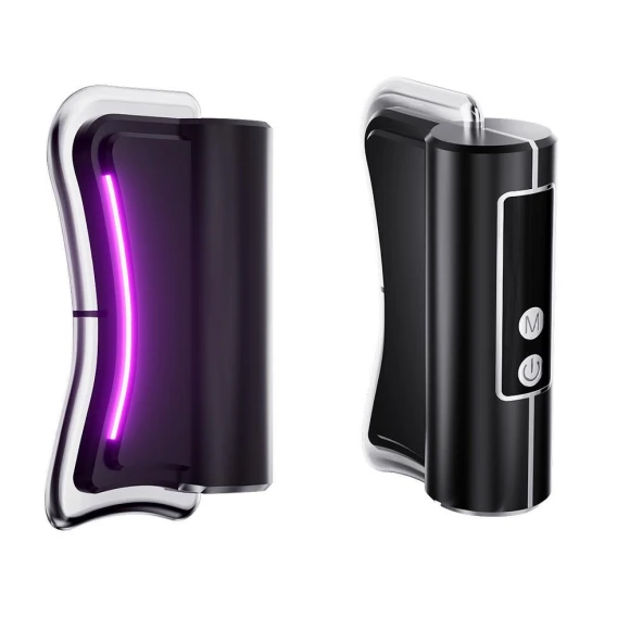 Electric Fascia Gun with Microcurrent Gua Sha, Hot Compress and Vibration — Massage Gun, Global Beauty