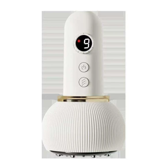 Heated Vibration Gua Sha and Wireless Massage Brush — Massage Gun, Global Beauty