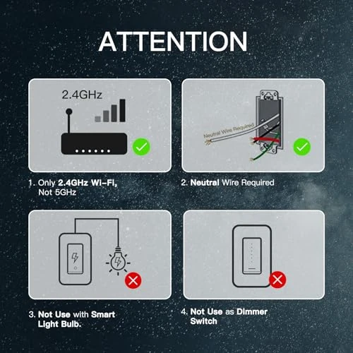 WiFi Smart Light Switch — Smart Switch, MoesGo