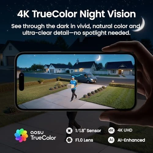 4K Security Cameras Wireless Outdoor Kit — Security Camera, AOSU