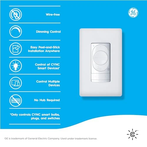 Dimmer Smart Switch with White Tones Control — Smart Switch, Cync