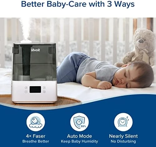 Large Room Cool Mist Humidifier with Essential Oil Diffuser — Humidifier, LEVOIT