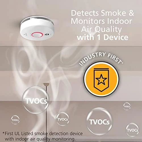 Smart Smoke Detector and Indoor Air Quality Monitor — Air Quality Monitor, Kidde
