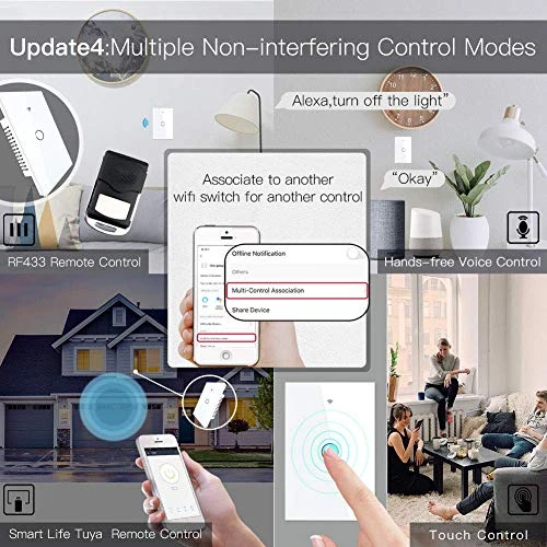 WiFi Smart Wall Light Switch — Smart Switch, MoesGo