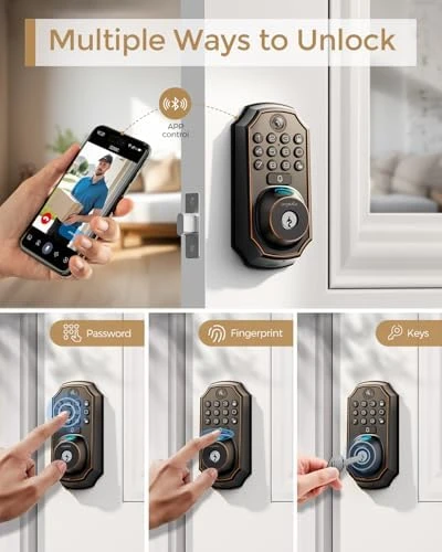 WiFi Video Smart Lock with Camera and Keyless Entry Deadbolt — Smart Lock, Arpha
