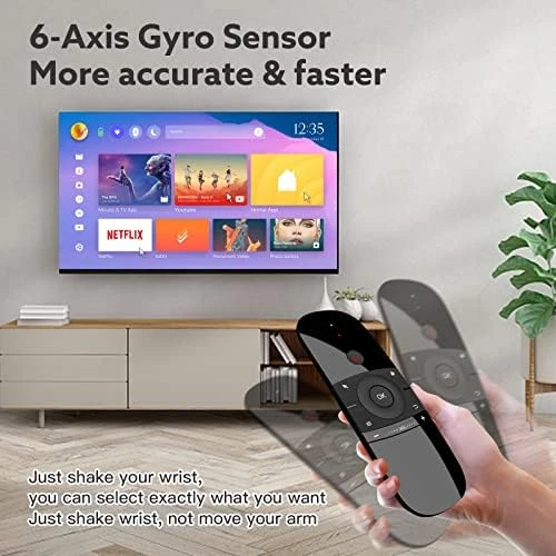 Air Mouse Remote Control with Keyboard — Bluetooth Keyboard, WeChip
