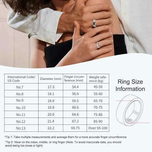 Fitness Tracker Ring — Smart Ring, ZBNMY