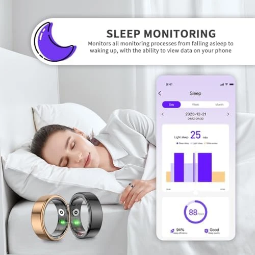 Fitness Tracker Ring — Smart Ring, ZBNMY