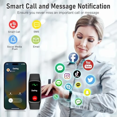 Fitness Tracker with Heart Rate, Blood Oxygen, Sleep Monitor, Sports Modes, Waterproof Step Counter — Fitness Tracker, Zeacool