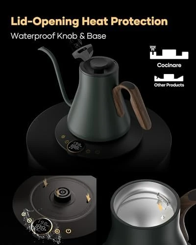 Gooseneck Electric Kettle — Electric Kettle, Cocinare