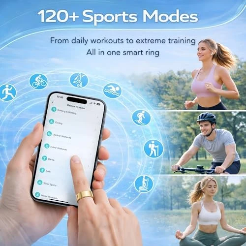 Health & Fitness Tracker Ring — Smart Ring, VIYONA