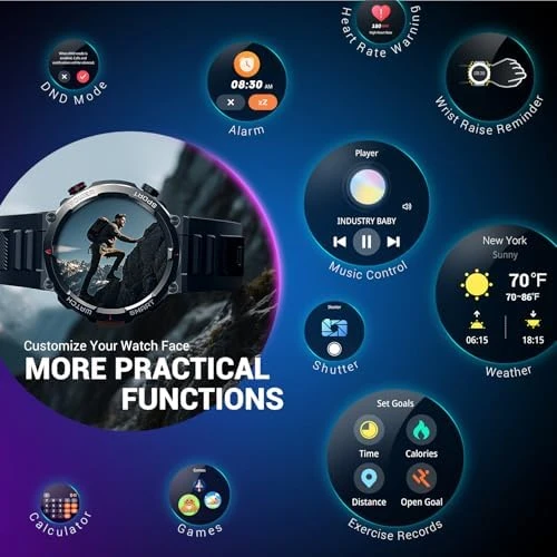 Military Smart Watch for Men — Smart Watch, Blackview