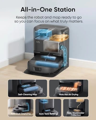 Robot Vacuum and Mop Combo — Robot Vacuum, eufy