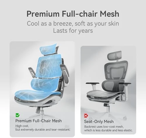 Ergonomic Office Chair with 3D Flip-up Armrests and Dual Back Design — Smart Chairs, SIHOO