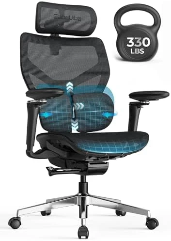 Ergonomic Office Chair with Adaptive Lumbar Support — Smart Chairs, CabeVibe