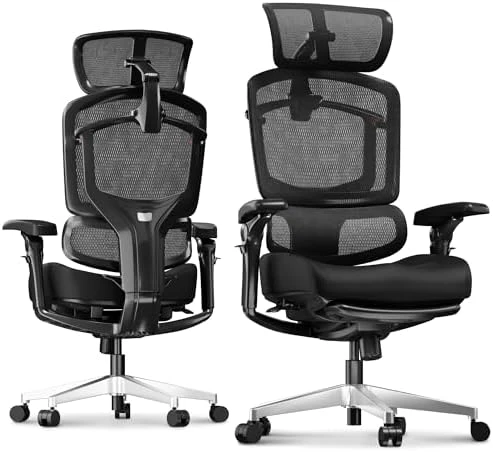 Premium Ergonomic Office Chair with Footrest — Smart Chairs, FLEXISPOT