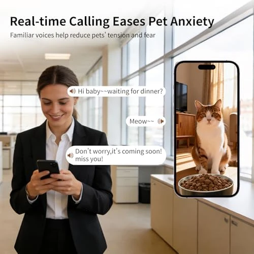 Automatic Cat Feeder and Waterer Set with Camera — Automatic Pet Feeder, YFL