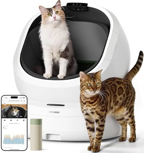 Automatic Litter Box with AI-Camera Waste Analysis — Self-Cleaning Litter Box, PETLIBRO