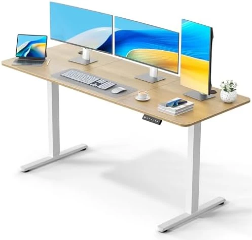 Electric Standing Desk Adjustable Height, Ergonomic Sit Stand Computer Desk — Standing Desk, VVENACE
