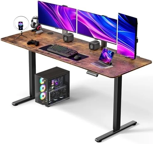 Electric Standing Desk Adjustable Height, Ergonomic Sit Stand Computer Desk — Standing Desk, VVENACE