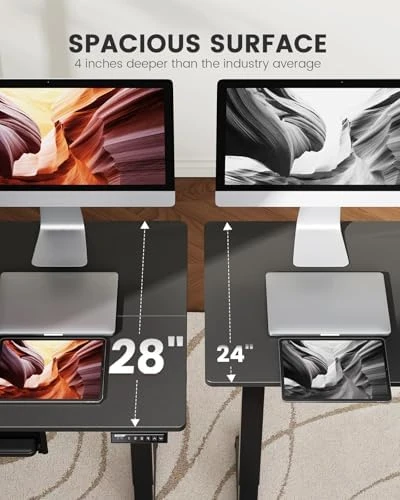 Electric Standing Desk with Keyboard Tray — Standing Desk, ErGear