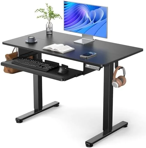 Electric Standing Desk with Keyboard Tray — Standing Desk, ErGear