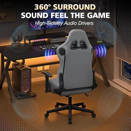 Gaming Chair with Speakers and Massage — Smart Chairs, HOFFREE