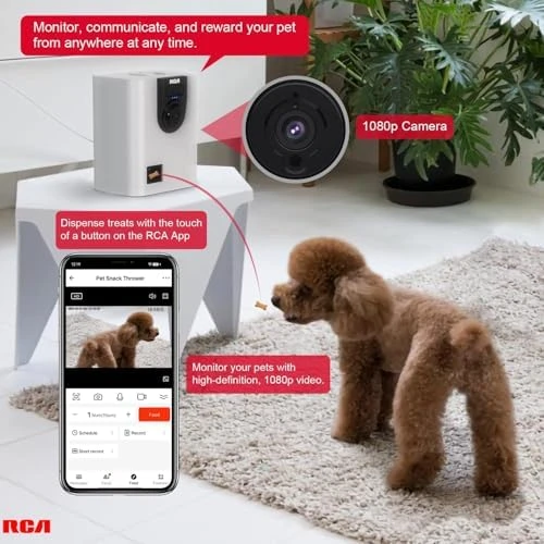Smart Camera Treat Dispenser — Automatic Pet Feeder, RCA