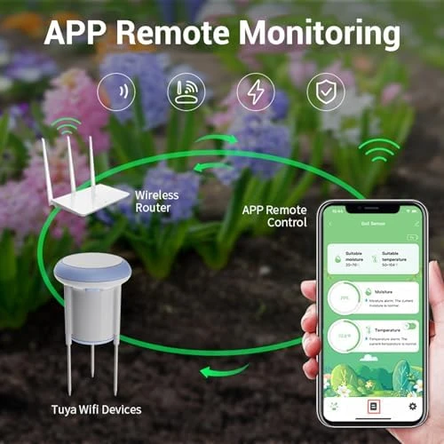 Smart Soil Sensor with APP Monitoring — Soil Moisture Sensor, YUEHISY