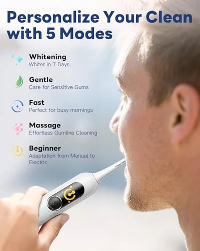 AI Electric Toothbrush with 6 Brush Heads — Electric Toothbrush, SAKYPRORAL