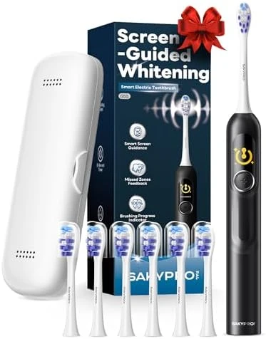 AI Electric Toothbrush with 6 Brush Heads — Electric Toothbrush, SAKYPRORAL