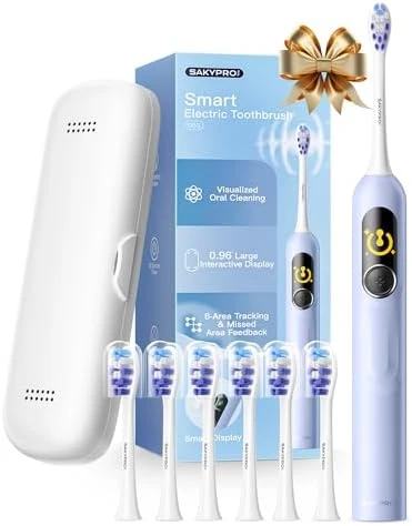 AI Electric Toothbrush with 6 Brush Heads — Electric Toothbrush, SAKYPRORAL