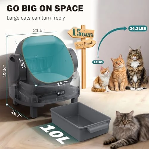 Automatic Litter Box — Self-Cleaning Litter Box, LUODIER