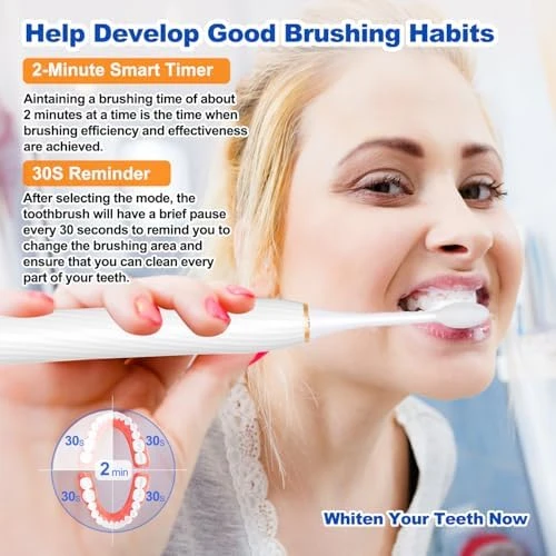 Electric Toothbrush with Tongue Scraper and Travel Case — Electric Toothbrush, FXQQZZ