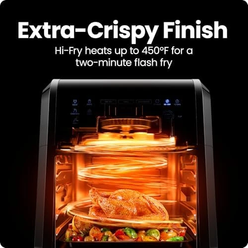 12-Quart 5-in-1 Air Fryer Oven with Digital Timer and Touchscreen — Air Fryer, Chefman
