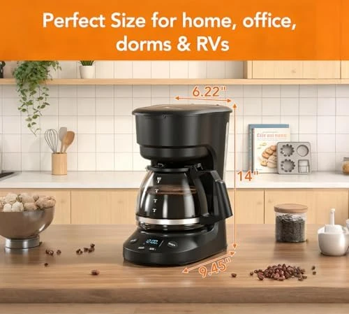 5-Cup Drip Coffee Maker — Coffee Maker, Electactic
