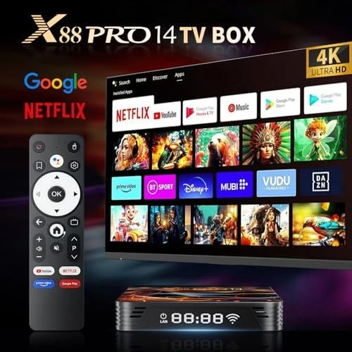 Android TV Box with 2GB RAM and 16GB ROM — Smart TV, IDEALROYAL