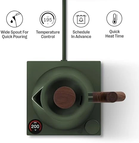 Electric Tea Kettle with Temperature Control and Timer — Electric Kettle, Fellow