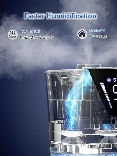 Large Room Ultrasonic Cool Mist Humidifier — Humidifier, MONISEN