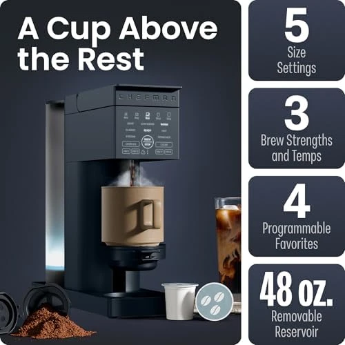 Single Serve Coffee Maker — Coffee Maker, Chefman