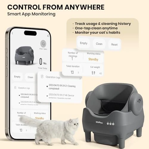 Automatic Self Cleaning Cat Litter Box — Self-Cleaning Litter Box, KITPLUS
