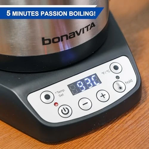 Digital Variable Temperature Gooseneck Electric Kettle — Electric Kettle, Bonavita