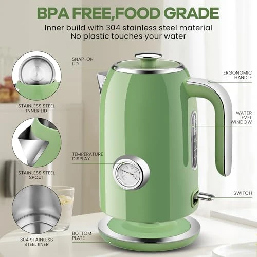 Electric Kettle with Temperature Gauge — Electric Kettle, Pukomc