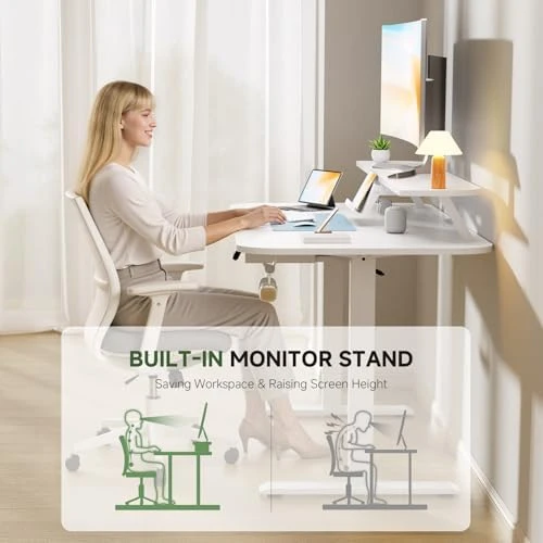 Electric Standing Desk with Drawers — Standing Desk, GTPLAYER