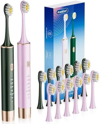 Electric Toothbrush Set with Replacement Heads — Electric Toothbrush, Aneebart