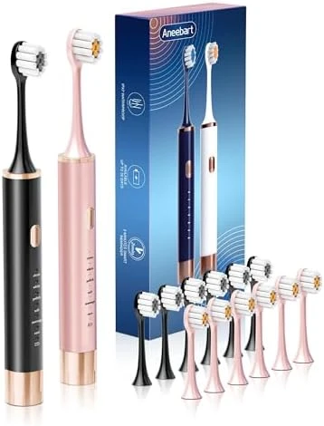Electric Toothbrush Set with Replacement Heads — Electric Toothbrush, Aneebart