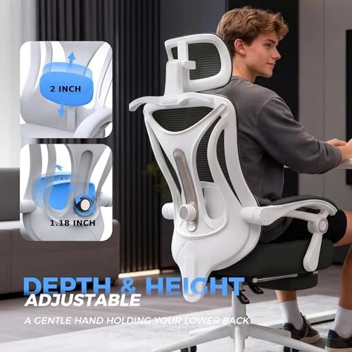 Ergonomic Office Chair with Footrest — Smart Chairs, CYKOV