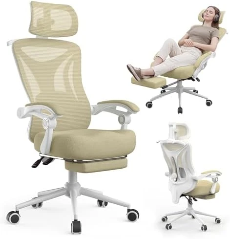 Ergonomic Office Chair with Footrest — Smart Chairs, CYKOV