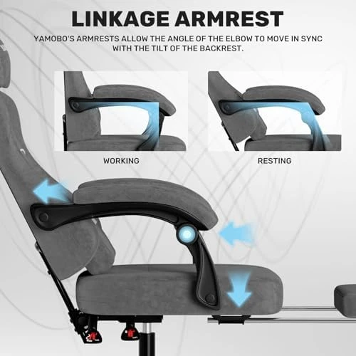 Gaming Chair with Footrest — Smart Chairs, YAMOBO